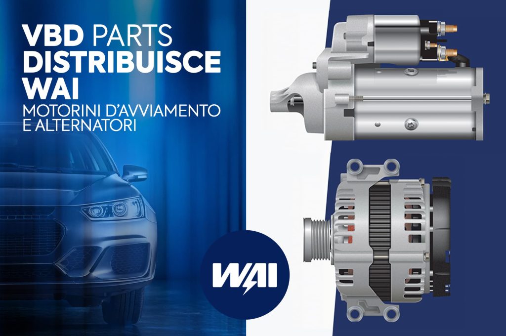 VBD Parts distribuisce motorini e alternatori WAI 12 VBD Parts distribuisce WAI