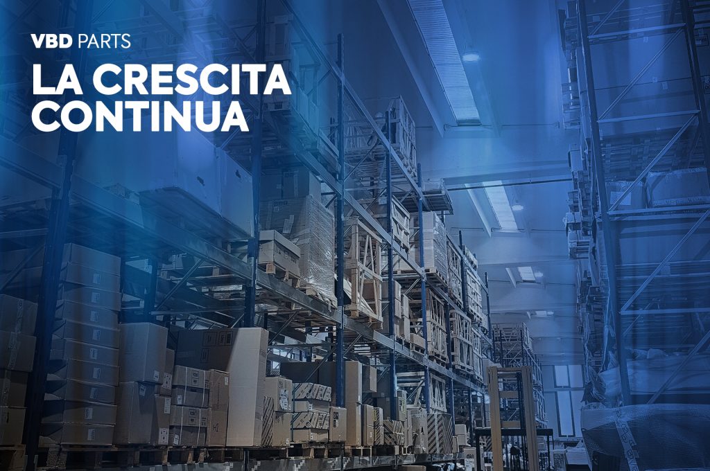 Magazzino VBD Parts, 50.000+ referenze a dicembre 2024 3 numeri magazzino VBD Parts dicembre 2024