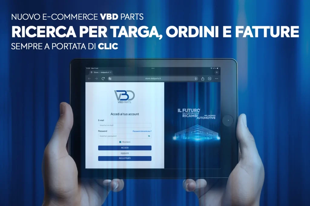 nuovo ecommerce ricambi VBD Parts