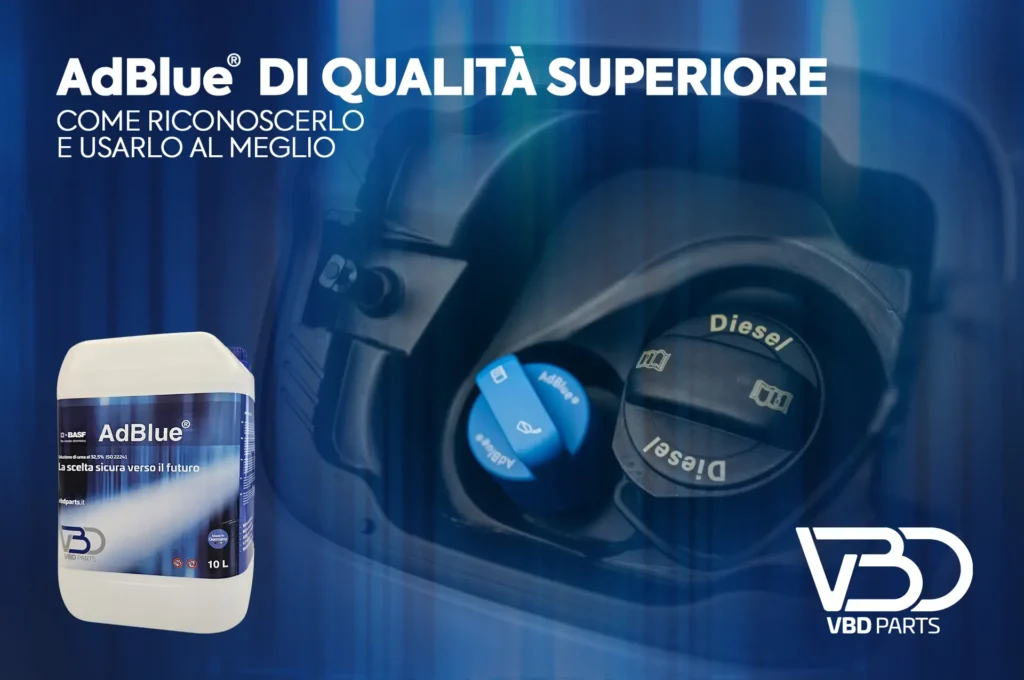 AdBlue® di qualità: guida alla scelta del prodotto certificato ISO 22241 3 AdBlue di sintesi di qualità VBD Parts